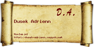 Dusek Adrienn névjegykártya