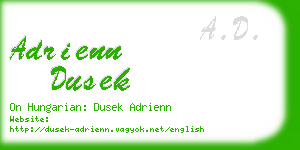 adrienn dusek business card